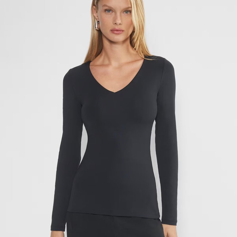 NWOT Aritzia Contour Fixture V-neck Longsleeve